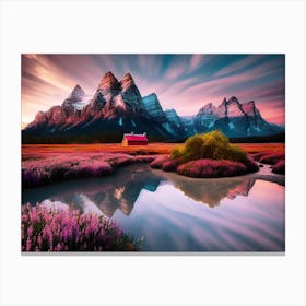 Sunset In The Mountains 8 Canvas Print