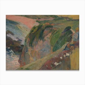 Rim Of The Cliff Which Drops Off To The Plage Porguerrec, Paul Gauguin Canvas Print