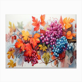 Autumn Grapes Canvas Print