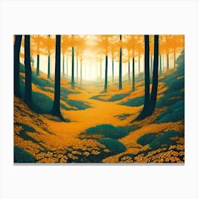 Yellow Forest 6 Canvas Print