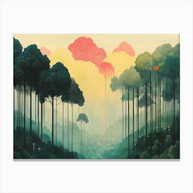 Decorative Tree Landscape Canvas Print