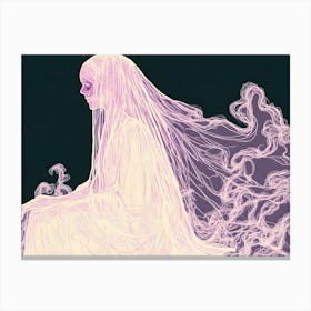 Ghostly Woman Canvas Print