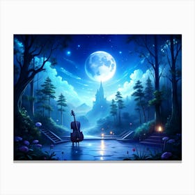 Moonlight Symphony (2) 1 Canvas Print