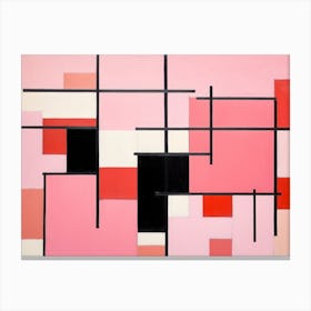 Pink Geometric Harmony II Canvas Print