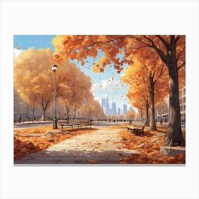 Autumn Park Canvas Print