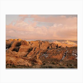 Warm Desert Landscape Canvas Print