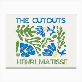 Henri Matisse Inspired Cutout Canvas Print