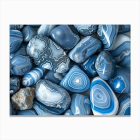 Blue Agate 3 Canvas Print