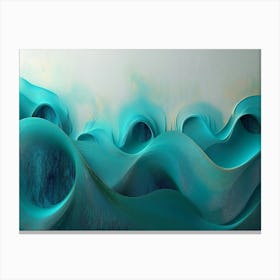 Abstract Wave Painting 6 Canvas Print