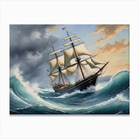 Sailing Ship Caribic Canvas Print