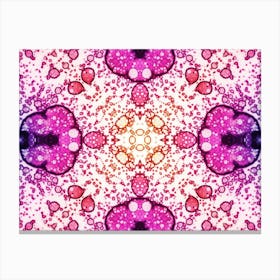 Abstraction Pink Watercolor Canvas Print