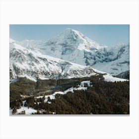 Ski Swiss Alps Canvas Print