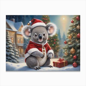 Christmas Animals 14 Canvas Print