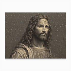 Jesus In The Rain Canvas Print