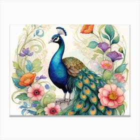 Peacock 4 Canvas Print