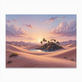 Desert Landscape Canvas Print