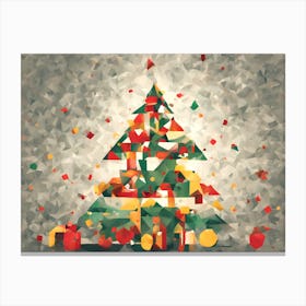 Christmas Tree vector art, Christmas Tree art, Christmas Tree, Christmas vector art, Vector Art, Christmas art, Christmas Canvas Print