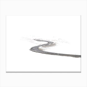 Road Across Tundra Canvas Print
