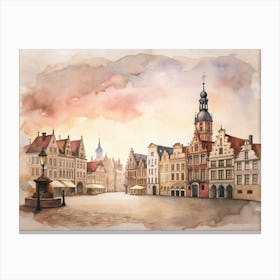 Old Town Square Canvas Print