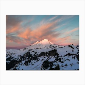 North Cascade National Park Mountain Sunset Canvas Print
