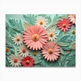 Quilling Art Canvas Print