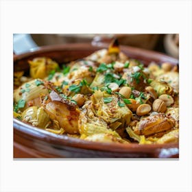 Artichoke Salad With Nuts Canvas Print