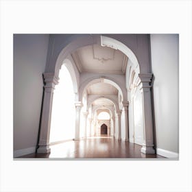 Hallway Stock Videos & Royalty-Free Footage Canvas Print