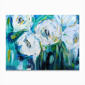 Blue Flowers Canvas Print