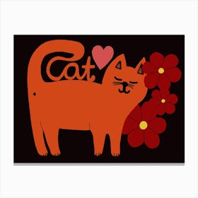 Orange Cat Canvas Print