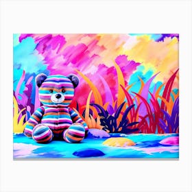 Teddy Bear Painting Canvas Print