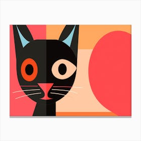 Black Cat 7 Canvas Print