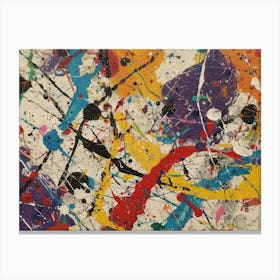 Contemporary Artwork Inspired By Jackson Pollock 2 Canvas Print