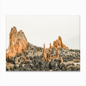 Jagged Red Rocks Canvas Print