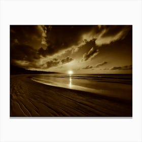 Sunset At The Beach 595 Canvas Print