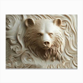 Bear Sculpture Canvas Print