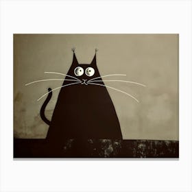 Black Cat 2 Canvas Print