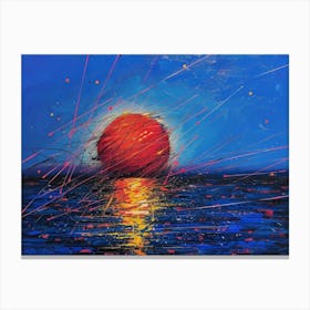 Sunset Over The Sea 8 Canvas Print