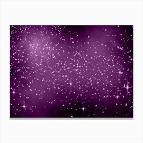 Plum Shining Star Background Canvas Print