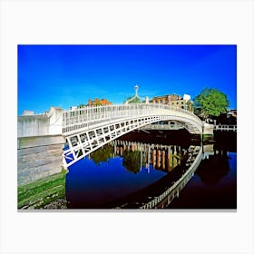 Half Penny Bridge Dublin, Ireland Canvas Print