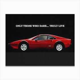 Ferrari 308gtb 1981 Vintage Car Classic Canvas Print