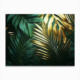 Gold Leaf Background Canvas Print