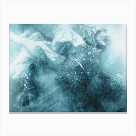 Frozen Flower Canvas Print