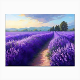 Lavender Field Canvas Print