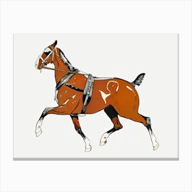 Vintage Horse, Edward Penfield Canvas Print