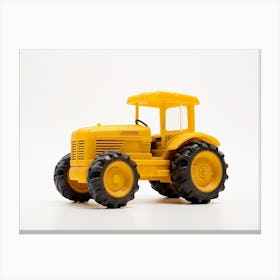 Toy Car Yellow Tractor Canvas Print