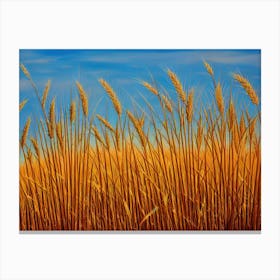 Wheat Field By Person Canvas Print