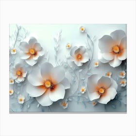 3d Artwork Flower 9 Canvas Print