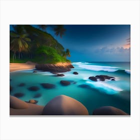 Beautiful beaches in Sri Lanka Canvas Print