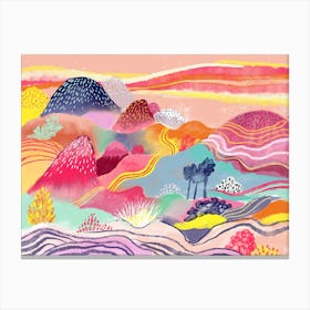 Dreamy Hills Landscape Canvas Print