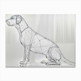 Wire Dog Canvas Print